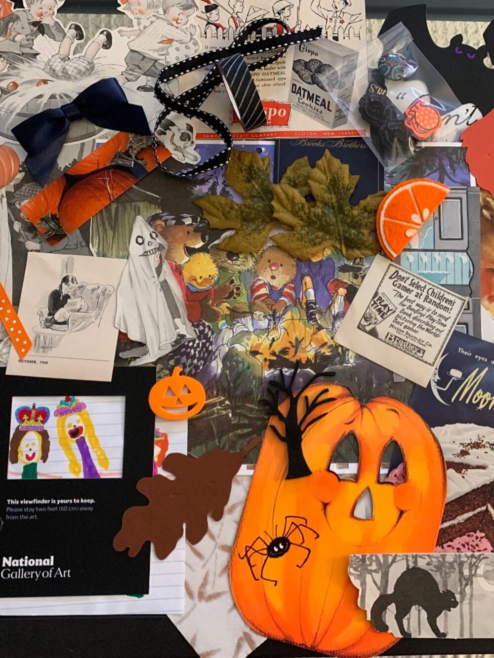 Halloween Ephemera (old and new) for Junk Journaling - Twelvetree Kiddies incl.